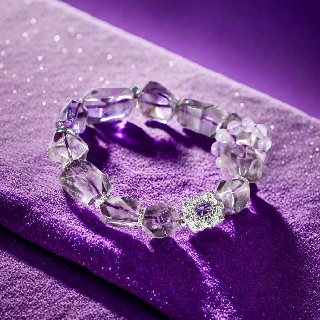 Freeform Natural Amethyst Bracelet