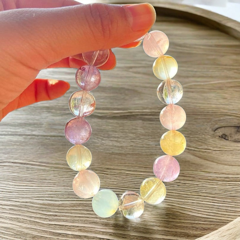 Macaron Gemstone Bracelet - Natural Crystal