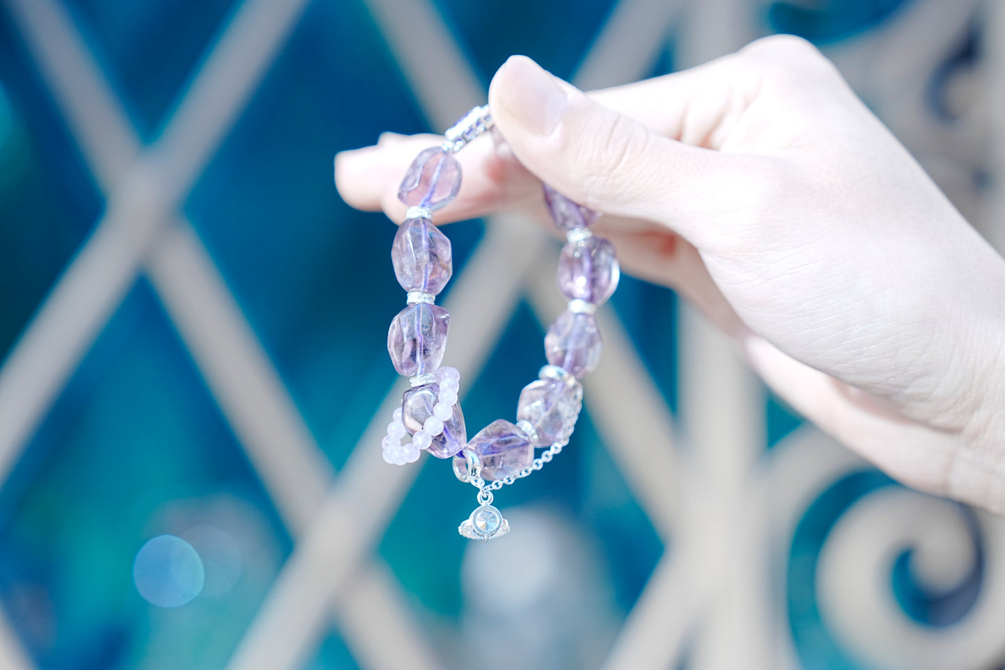 Freeform Natural Amethyst Bracelet