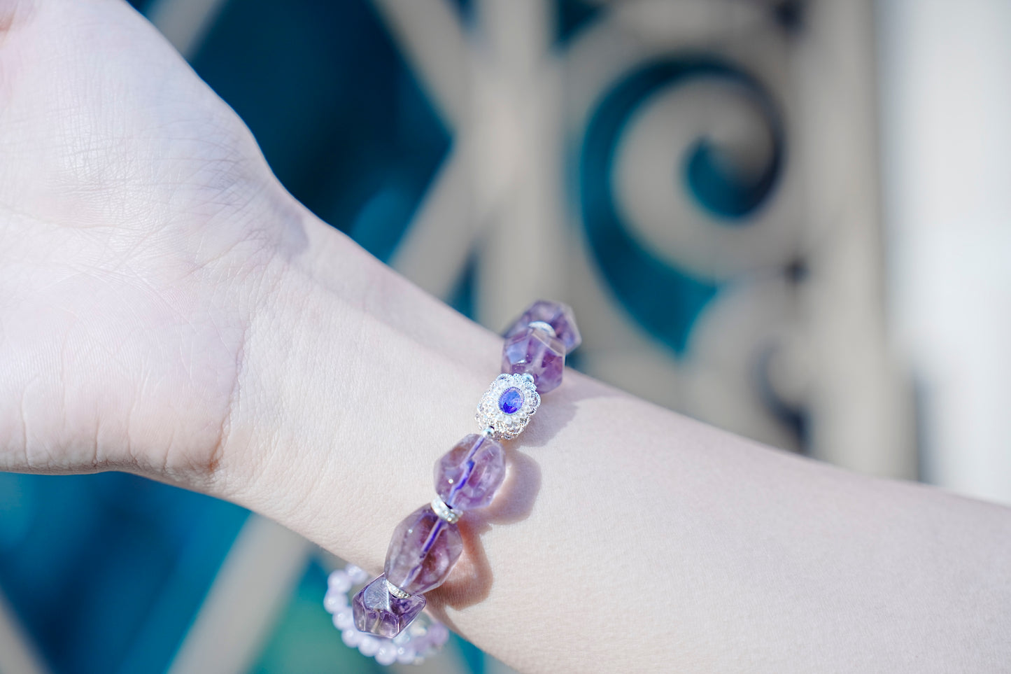 Freeform Natural Amethyst Bracelet