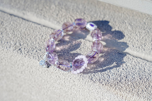 Freeform Natural Amethyst Bracelet
